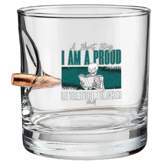 Literature Teacher A Short Story I Am A Librarian Bullet Whiskey Glasses