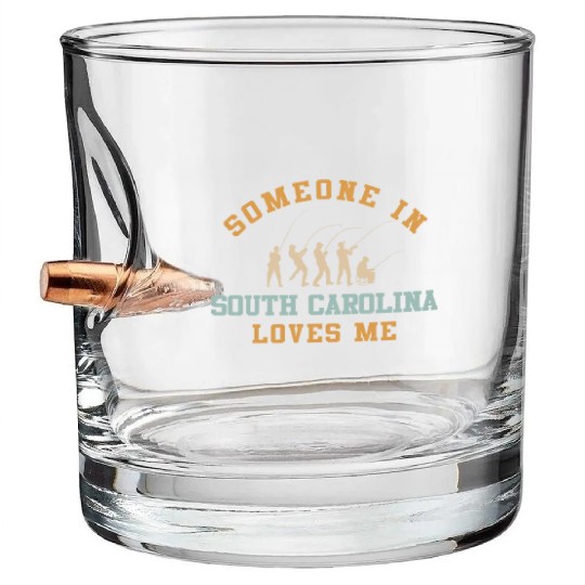 Someone In South Carolina Loves Me Bullet Whiskey Glasses