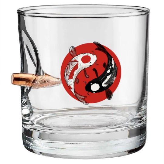 Koi Fish Bullet Whiskey Glasses