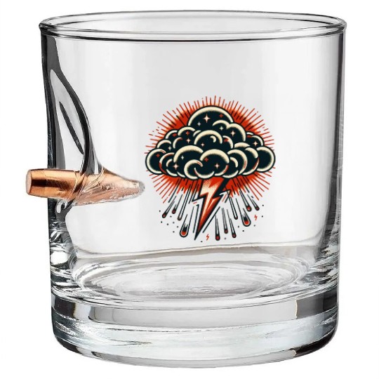 Storm Cloud Bullet Whiskey Glasses