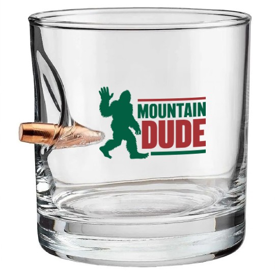 Mountain Dude Bullet Whiskey Glasses