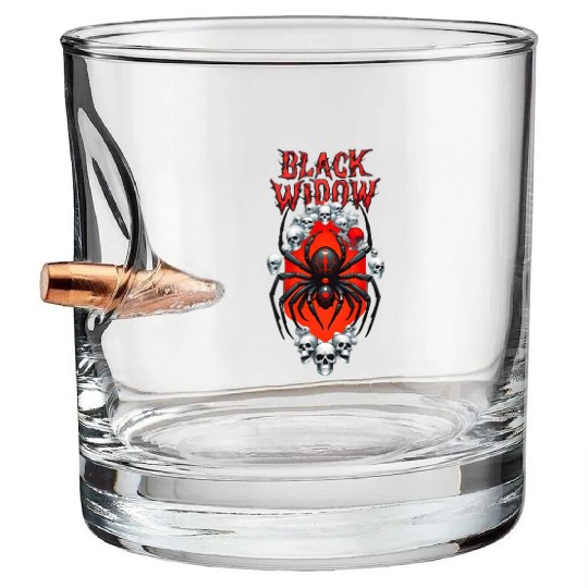 BLACK WIDOW Bullet Whiskey Glasses