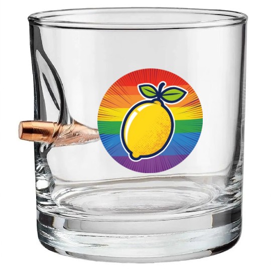 LGBTQ Lemon Bullet Whiskey Glasses