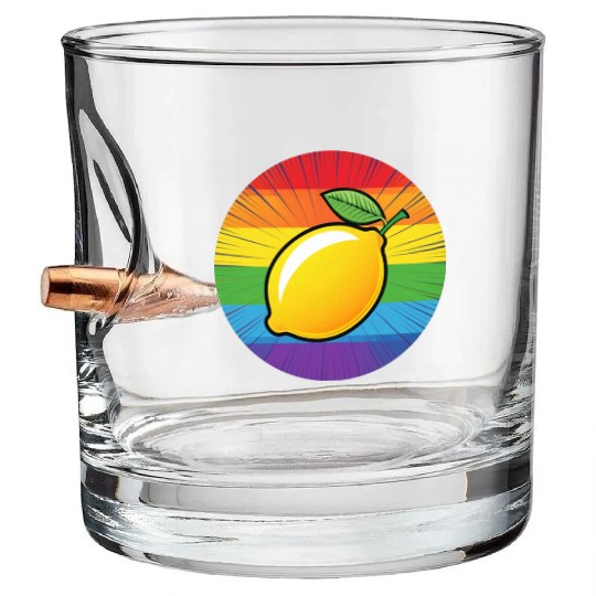 LGBTQ Lemon Bullet Whiskey Glasses