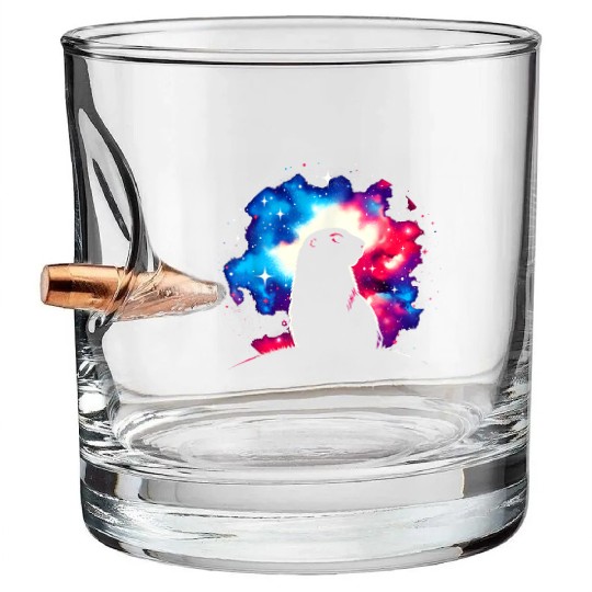 Cool Prairie Galaxy Space Art Bullet Whiskey Glasses