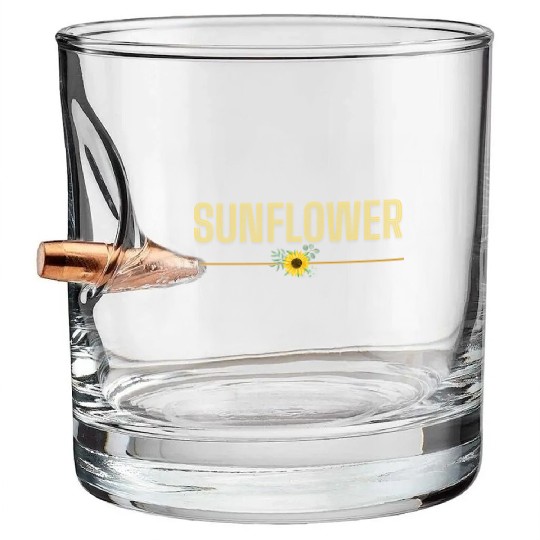 Sunflower Summer Bullet Whiskey Glasses