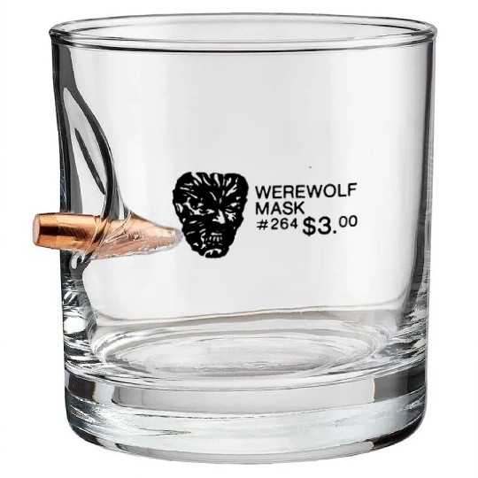 WEREWOLF MASK Bullet Whiskey Glasses