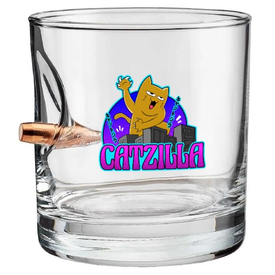 catzilla Bullet Whiskey Glasses
