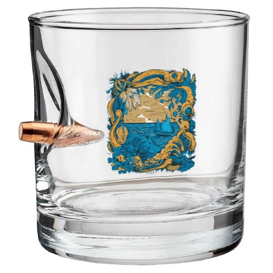 Sun Kissed Shores A Mediterranean Odyssey Bullet Whiskey Glasses