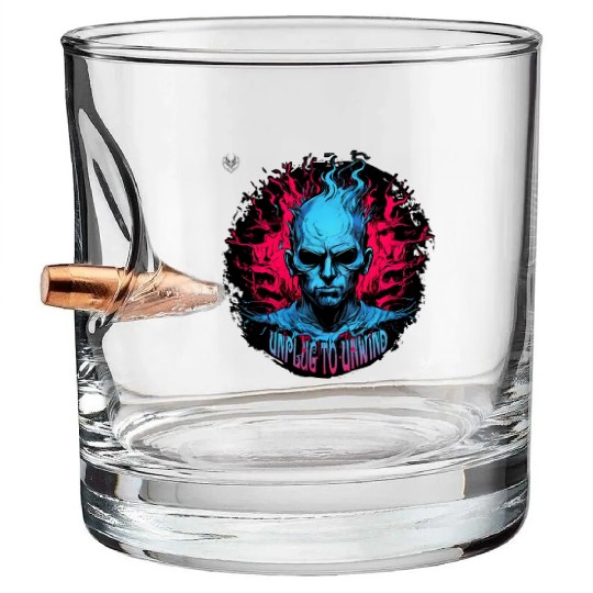 Unplug to Unwind, Fantom003.top Bullet Whiskey Glasses