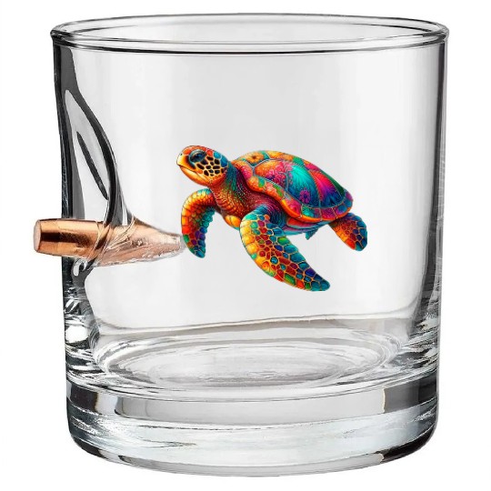 Sea turtle Bullet Whiskey Glasses
