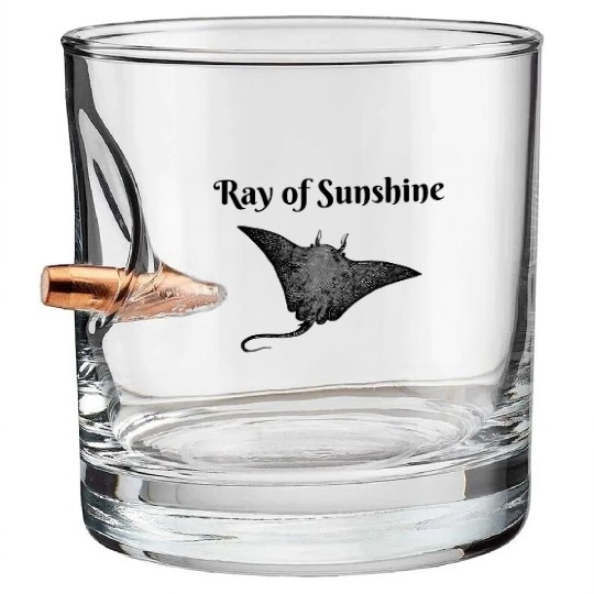Ray of Sunshine Bullet Whiskey Glasses