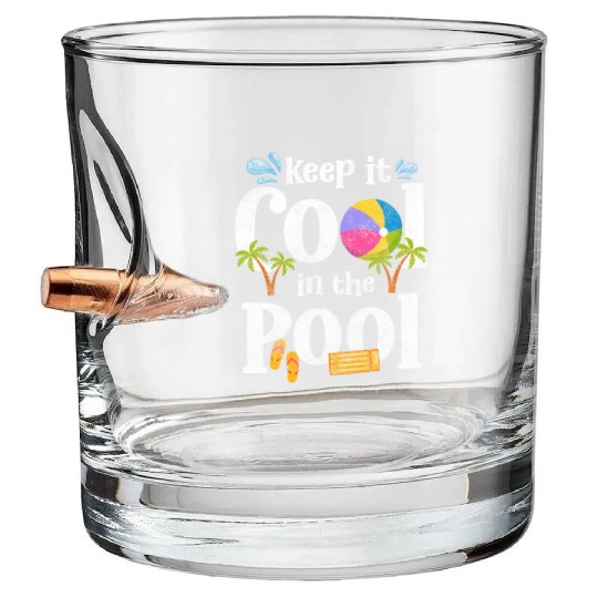 Pool Party Diving Vacation Swimming Trunks Bullet Whiskey Glasses