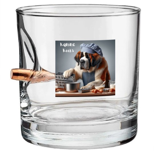cool fun food dog Bullet Whiskey Glasses