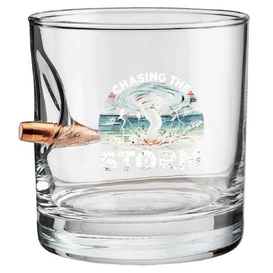 Tornado Chasing Adventures: Embrace Nature's Fury Bullet Whiskey Glasses