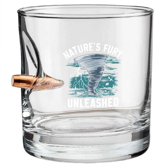 Tornado Chasing Adventures: Embrace Nature's Fury Bullet Whiskey Glasses