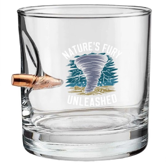 Tornado Chasing Adventures: Embrace Nature's Fury Bullet Whiskey Glasses