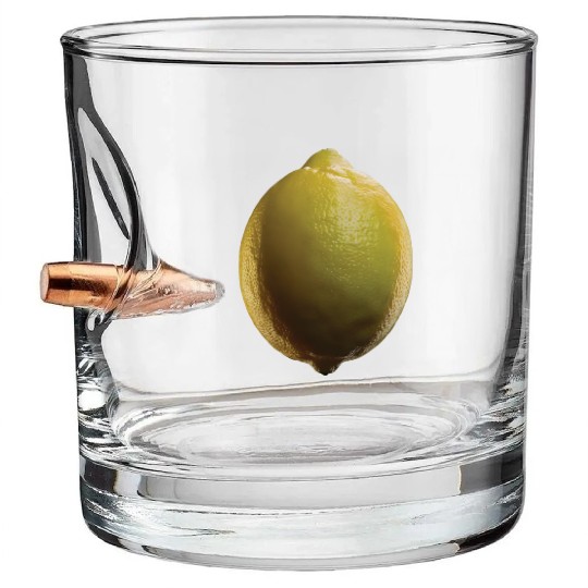Lemon Realistic Bullet Whiskey Glasses