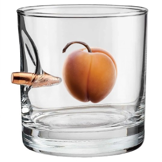 Apricot Realistic Bullet Whiskey Glasses