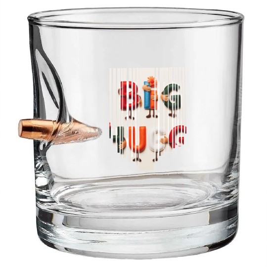 Big hug. Happy moments Bullet Whiskey Glasses