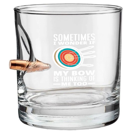 Bow Sport Archery Bullet Whiskey Glasses
