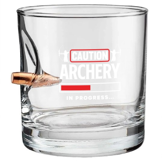 Archery Funny Bullet Whiskey Glasses