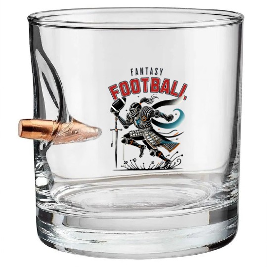Fantasy Football Samurai Bullet Whiskey Glasses