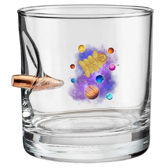 Tardigrade Space! Nerd, Geek Microbiology Science Bullet Whiskey Glasses