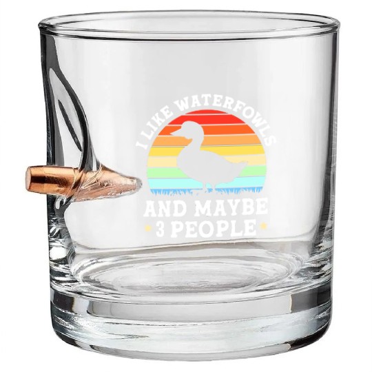 Duck Hunting Waterfowls And Maybe Three People Bullet Whiskey Glasses