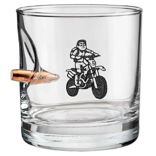 Wheelie Silly: Dirt Bike Comics & Rider Fails 017 Bullet Whiskey Glasses