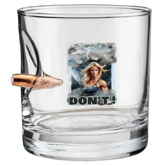 "Don't" Gym design Bullet Whiskey Glasses