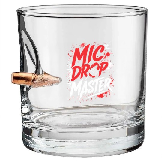 Epic Lyrical Battle of the Titans: Hip Hop Rap Bullet Whiskey Glasses