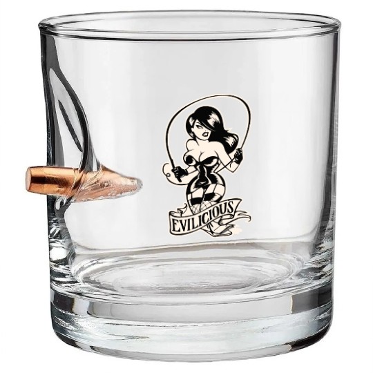 Evil Mistress Dominatrix LIKE US ON FACEBOOK # Bullet Whiskey Glasses