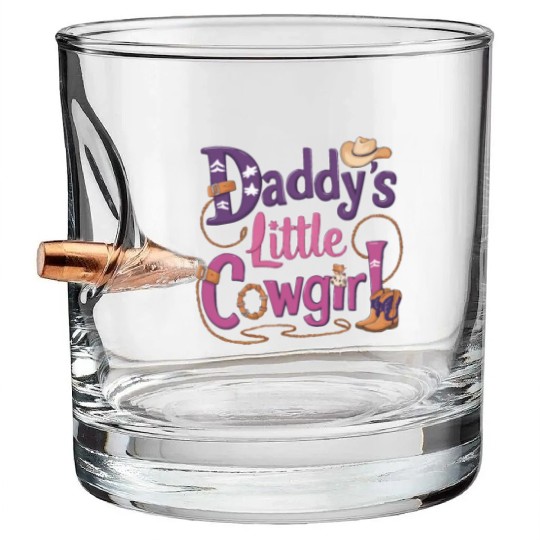Daddy's Little Cowgirl Bullet Whiskey Glasses