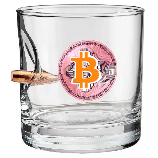 Bitcoin: The Symbol of the Digital Revolution Bullet Whiskey Glasses