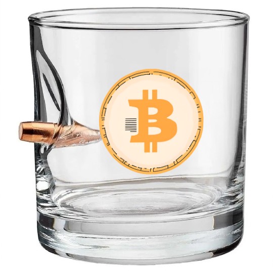 Bitcoin: The Symbol of the Digital Revolution Bullet Whiskey Glasses