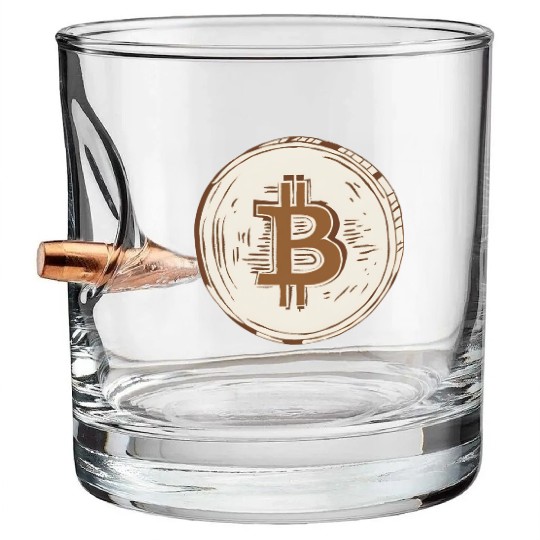 Bitcoin: The Symbol of the Digital Revolution Bullet Whiskey Glasses