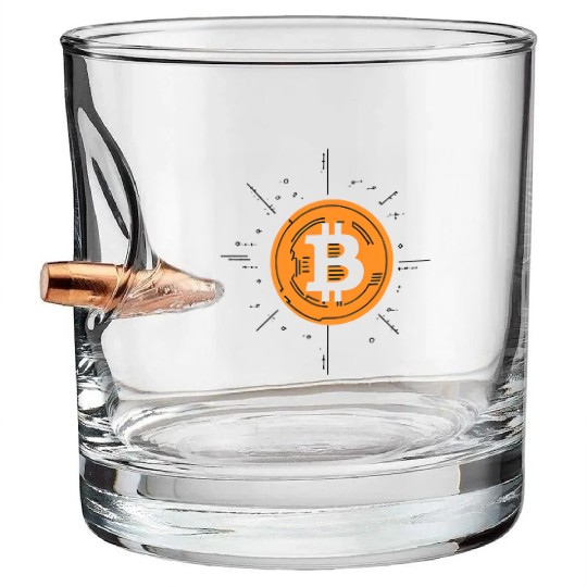 Bitcoin: The Symbol of the Digital Revolution Bullet Whiskey Glasses