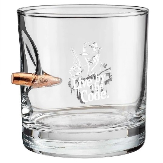 Mobster Gangster Mafia Organized Crime Boss Bullet Whiskey Glasses