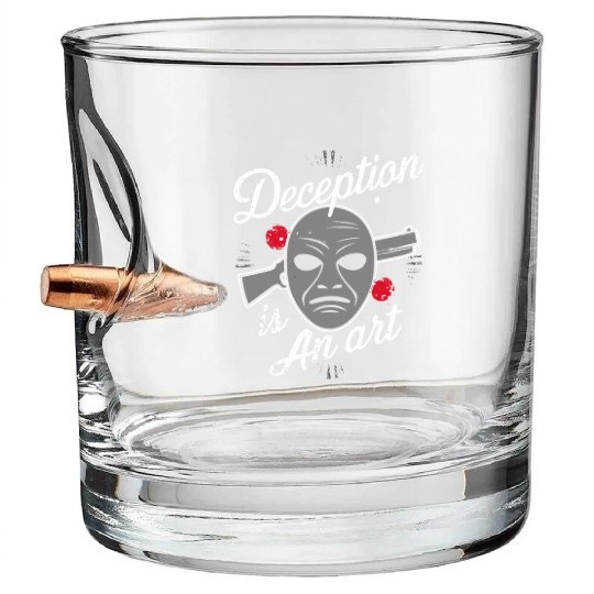 Mobster Gangster Mafia Organized Crime Boss Bullet Whiskey Glasses
