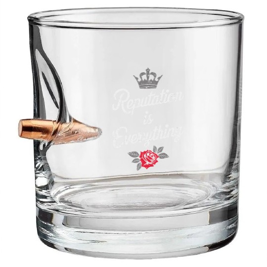 Mobster Gangster Mafia Organized Crime Boss Bullet Whiskey Glasses