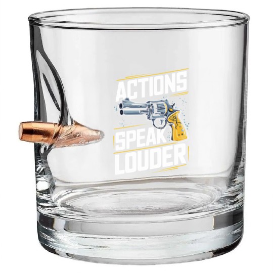 Mobster Gangster Mafia Organized Crime Boss Bullet Whiskey Glasses