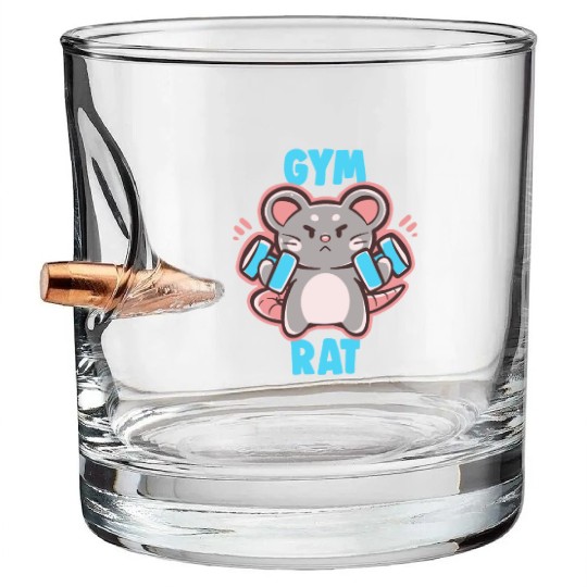 Gym Rat Bullet Whiskey Glasses