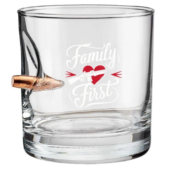 Mobster Gangster Mafia Organized Crime Boss Bullet Whiskey Glasses