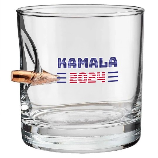 Kamala 2024 - Kamala for President - Election 2024 Bullet Whiskey Glasses