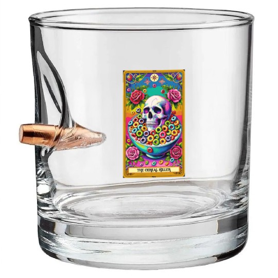 The Cereal Killer Tarot Bullet Whiskey Glasses