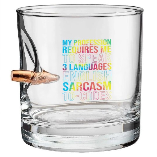 Retro Colorful Medical Biller Medical Coder Bullet Whiskey Glasses