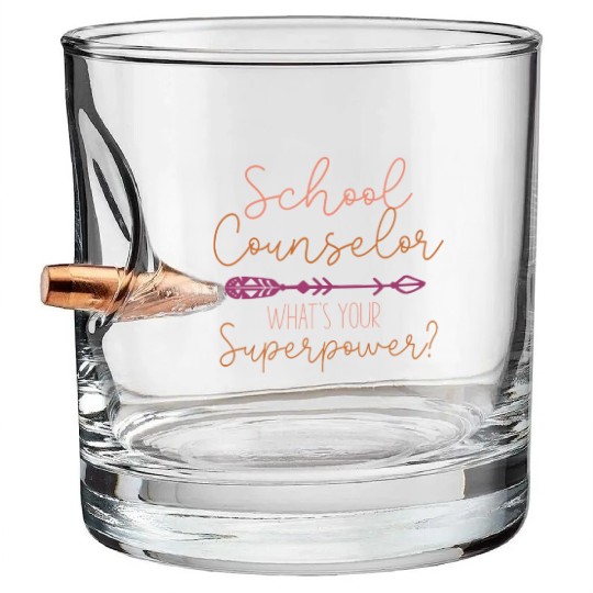School Counselor I'm A School Bullet Whiskey Glasses
