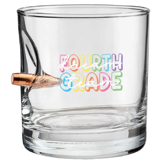 Fourth Grade Dream Team 4th Grade Teacher Bullet Whiskey Glasses