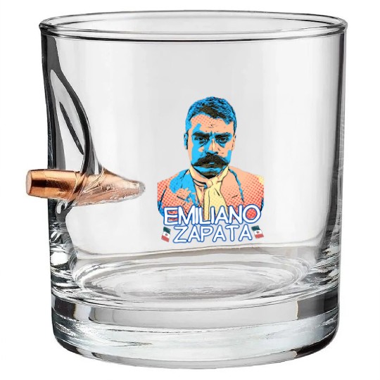 Emiliano Zapata Bullet Whiskey Glasses